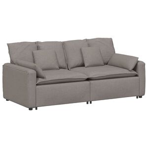 vidaXL Sofa modułowa z poduszkami, taupe