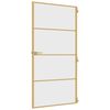 vidaXL Drzwi wewnętrzne, złote, 102,5x201,5 cm, szkło i aluminium