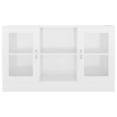 vidaXL Witryna na wysoki połysk, biała, 120x30,5x70 cm