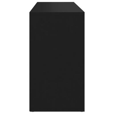 vidaXL Ławka z miejscem na buty, czarna, 103x30x54,5 cm