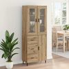 vidaXL Highboard 2 pcs Dąb rzemieślniczy Materiał drewnopochodny