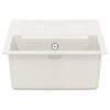 vidaXL Zlew Biały 780 x 500 mm 80% Kwarc i 20% Żywica
