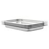 vidaXL Pojemniki gastronomiczne 4 szt., GN 1/1, 40 mm, stal nierdzewna