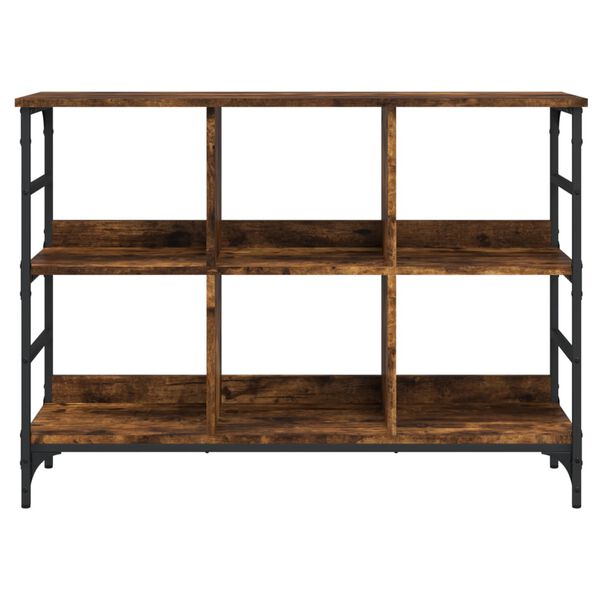 vidaXL Szafka, przydymiony dąb, 102x32x73,5cm, materiał drewnopochodny