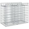 vidaXL Podniesione ł&oacute;żko gabionowe 100 x 50 x 80 cm Stal ocynkowana