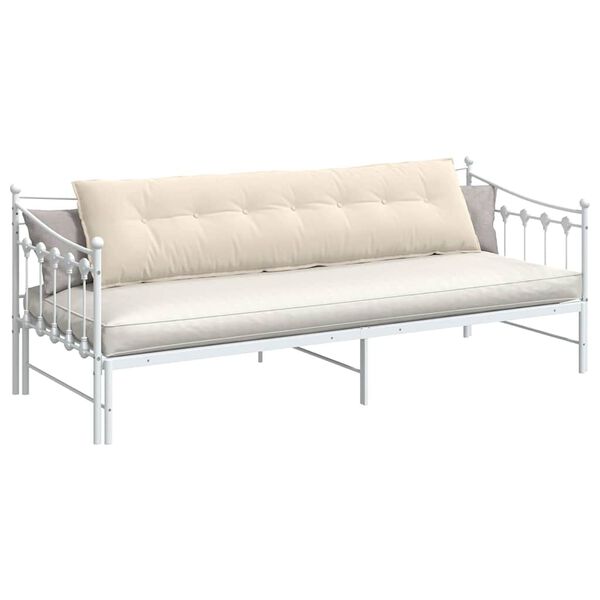 vidaXL Poduszka na plecy Beżowy 200 x 50 cm Tkanina mikrofibrowa