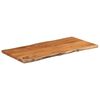 vidaXL Blat do stołu, 80x40x2,5 cm, drewno akacjowe, naturalna krawędź