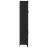 vidaXL Highboard Czarny Dąb 69,5 x 34 x 180 cm Materiał drewnopochodny