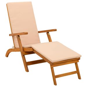 vidaXL Leżak z funkcją pochylania i składania 55 x 146 x 91 cm