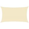 vidaXL Żagiel przeciwsłoneczny, 160 g/m², kremowy, 5x8 m, HDPE