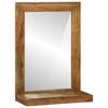 vidaXL Lustro łazienkowe Brązowy 50 x 22 x 70 cm Lite Drewno Akacji
