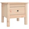 vidaXL Stolik boczny, 40x40x39 cm, lite drewno sosnowe