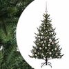 vidaXL Sztuczna choinka z bombką 120 cm 150 LED Ciepła biel