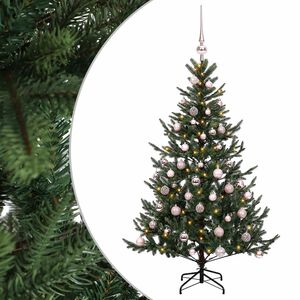 vidaXL Sztuczna choinka z bombką 120 cm 150 LED Ciepła biel