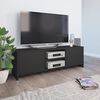 vidaXL Szafka pod TV, szara, 120x30x37,5 cm, materiał drewnopochodny