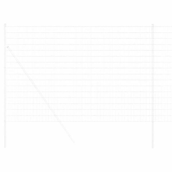 vidaXL Ogrodzenie Euro Srebrny 1.6 x 10 m