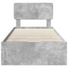 vidaXL Ramka ł&oacute;żka Betonowy Szary 100 x 200 cm Drewno inżynieryjne