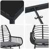 vidaXL Zestaw do jadalni w ogrodzie 7 pcs Czarny polirattan