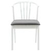 vidaXL Krzesło jadalniane 2 pcs Biały i szary