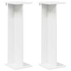 vidaXL Stojak na rośliny 2 pcs Biały 25 x 25,5 x 80,5 cm