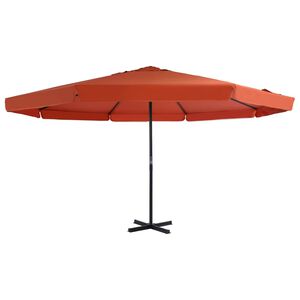vidaXL Parasol ogrodowy na słupku aluminiowym, 500 cm, terakota