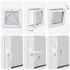 Okno piwniczne RISOR Biały 60 x 60 cm PVC i szkło