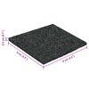 vidaXL Pad Patio z Granulatem Gumowym Czarny 9 x 9 x 0,3 cm Guma