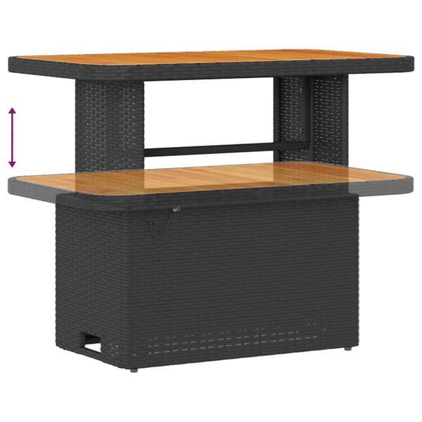 vidaXL Zestaw Sof na Ogr&oacute;d z poduszką 13 pcs Czarny
