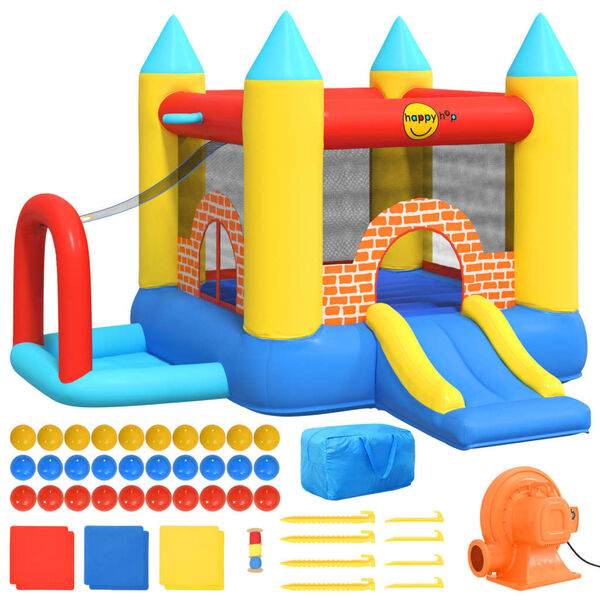 Happy Hop Nadmuchiwany zamek ze zjeżdżalnią, 300x280x202 cm, PVC
