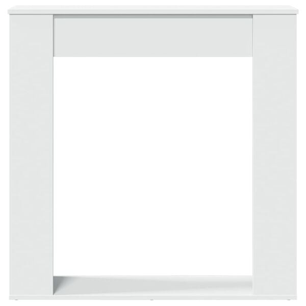 vidaXL Obudowa kominka, biała, 100x20x100 cm, materiał drewnopochodny