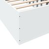 vidaXL Rama ł&oacute;żka, biała, 90x200 cm, materiał drewnopochodny