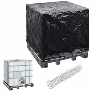 vidaXL Pokrowiec na kontener IBC, z 8 oczkami, 116x100x120 cm