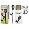 ProGarden Solarne pochodnie ogrodowe LED, 3-w-1, czarne