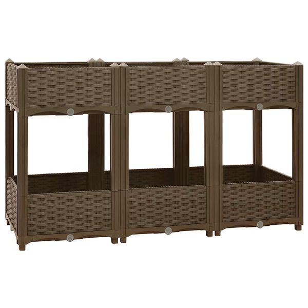 vidaXL Donica do podniesionej rabaty, 120x40x71 cm, polipropylen