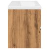 vidaXL Szafka z wbudowaną umywalką, dąb artisan