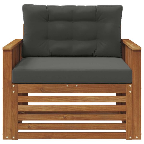 vidaXL Zestaw sof na zewnątrz Lite drewno akacjowe i poliester