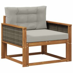 vidaXL Środkowa sofa ogrodowa naturalny