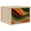 vidaXL Ścienny stolik nocny BONN dąb Sonoma 36 x 33 x 25 cm
