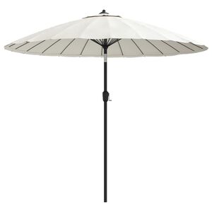vidaXL Parasol ogrodowy na słupku aluminiowym, 270 cm, piaskowy