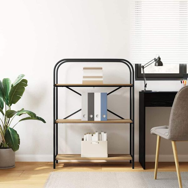 vidaXL P&oacute;łka na książki Dąb rzemieślniczy 80 x 30 x 109 cm