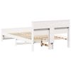 vidaXL Ramka ł&oacute;żka Biały 140 x 190 cm Materiał drewnopochodny