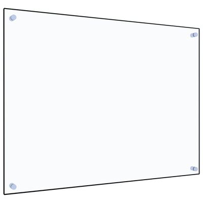 vidaXL Panel ochronny do kuchni, przezroczysty, 80x60 cm, szkło