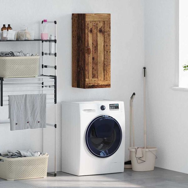 vidaXL Szafka wisząca Stare drewno 34,5 x 34 x 90 cm