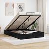 vidaXL Ł&oacute;żko otomanowe z przechowywaniem Czarny Dąb 203 x 140 x 25 cm