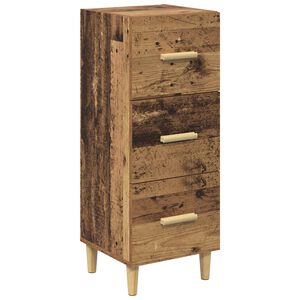 vidaXL Bufet Stare drewno 34.5 x 34 x 90 cm Drewno inżynieryjne