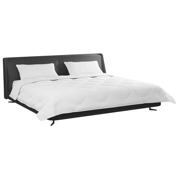 vidaXL Duvet z poduszkami z poduszką 3 pcs Biały Mikrofibra i Puch