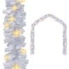 vidaXL Świąteczna girlanda z lampkami LED, 20 m, biała