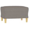 vidaXL 3-osobowa sofa z podn&oacute;żkiem, taupe, 180 cm, tkaniną