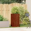 vidaXL Doniczka Rusty 40x40x80 cm Stal nierdzewna