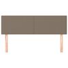 vidaXL Zagł&oacute;wki do ł&oacute;żka, 2 szt., taupe, 72x5x78/88 cm, tkanina
